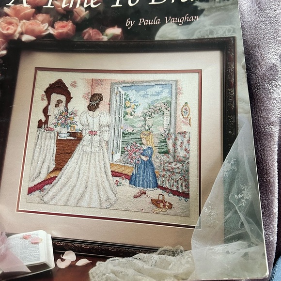 5/$25 Paula Vaughan Cross-Stitch Pattern Victorian wedding dress 2347 🪡 - Picture 1 of 8